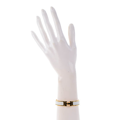 Hermes Enamel Narrow Clic Clac H Bracelet PM White 2 of 8