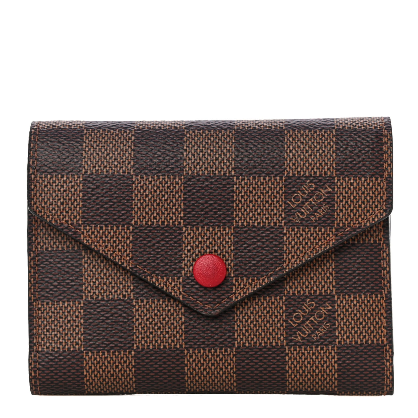 Damier Ebene Victorine Wallet Red