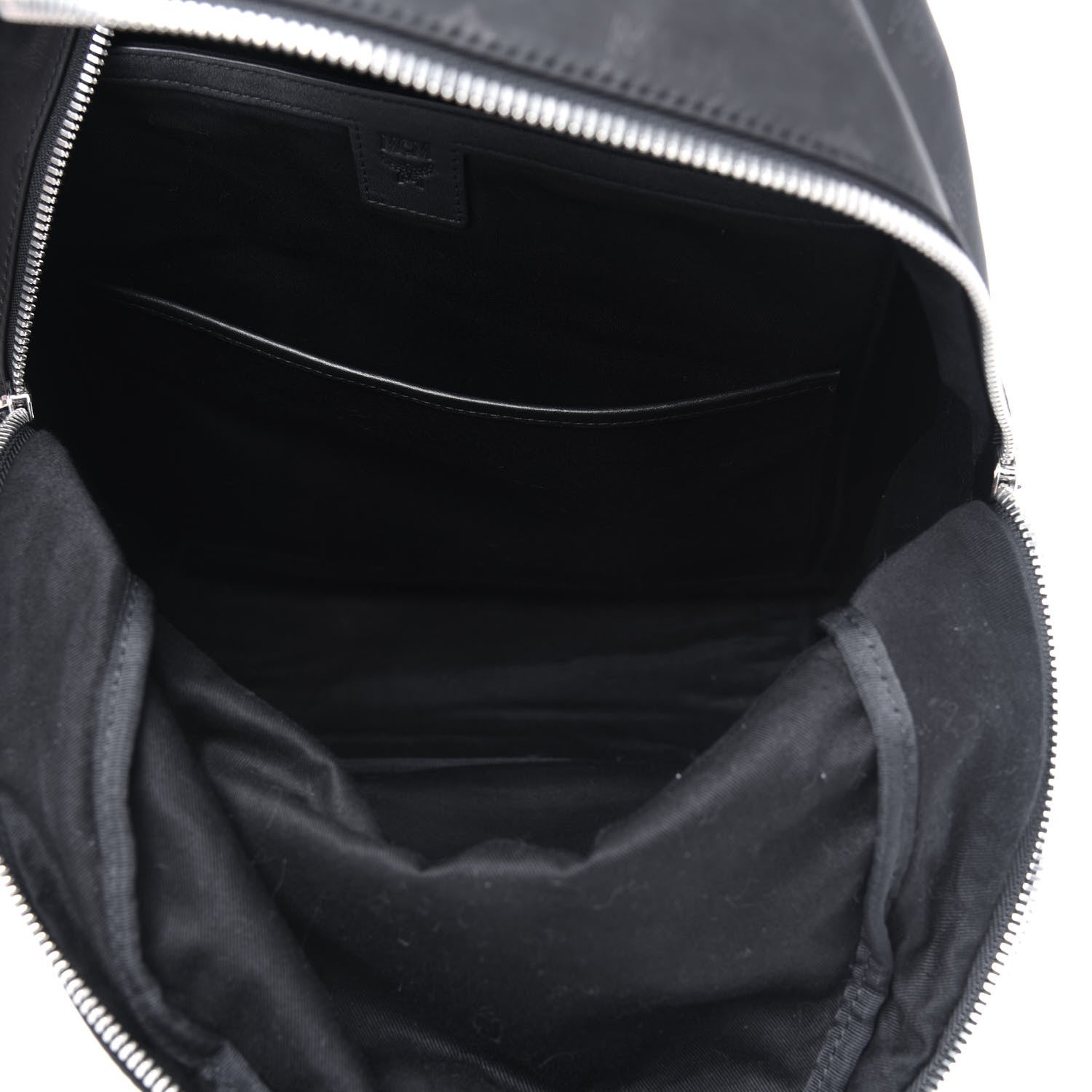 MCM Nylon Monogram Stark Classic Backpack Black 4 of 16