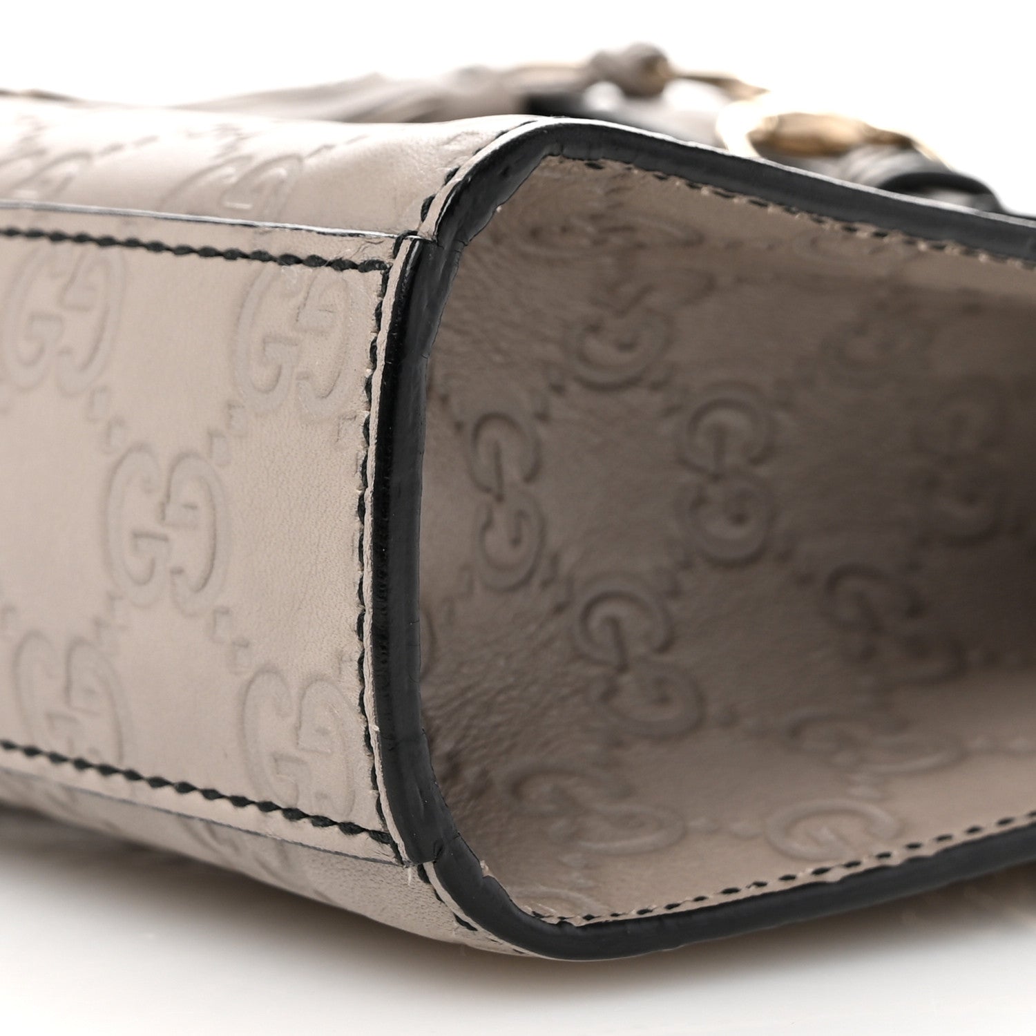 Gucci Guccissima Small Emily Chain Shoulder Bag Storm Grey 10 of 10