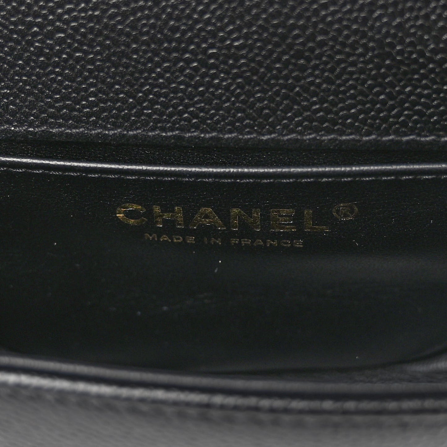 Caviar Quilted Small Boy Messenger Bag Black