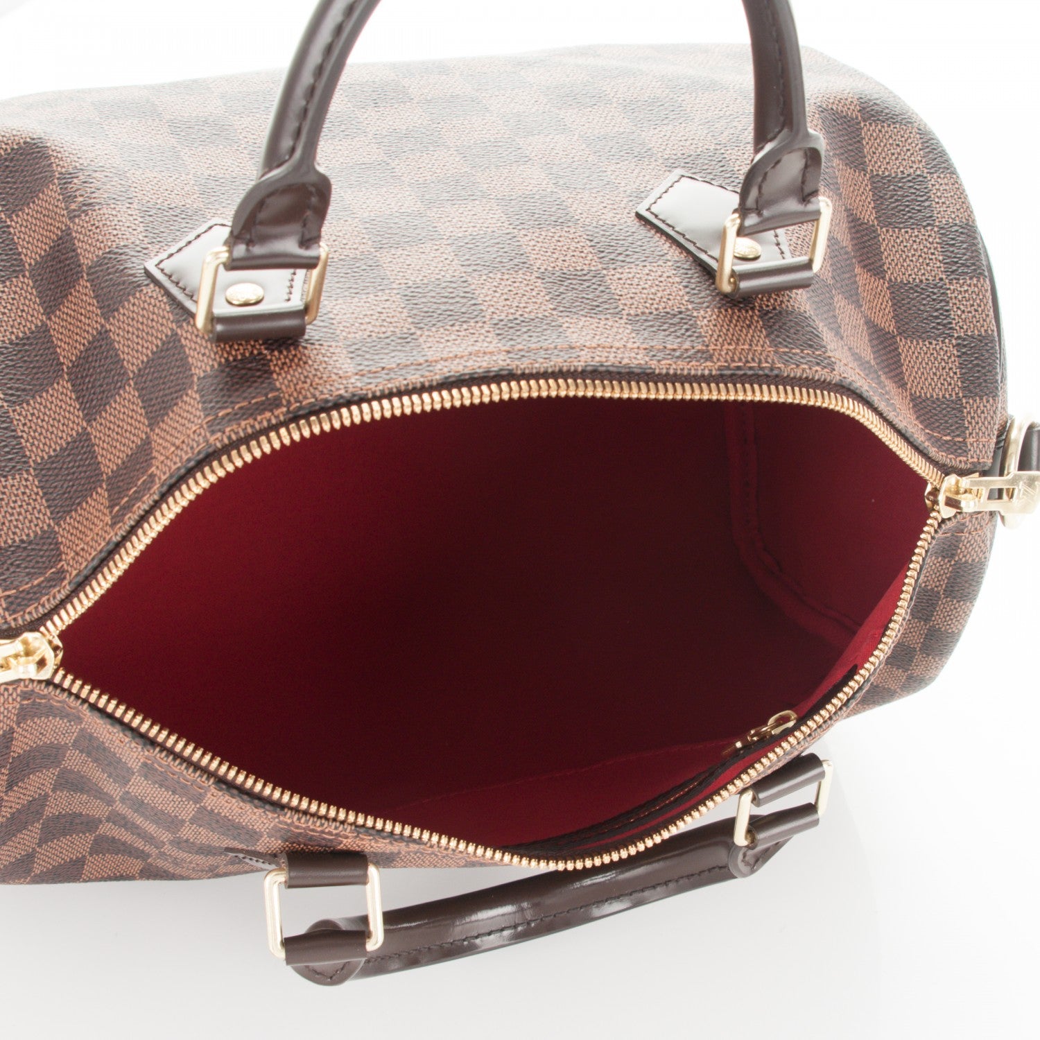 Louis Vuitton Damier Ebene Speedy Bandouliere 30 6 of 9