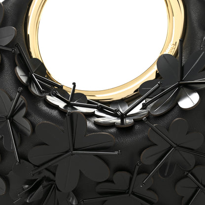 Jacquemus Lambskin Le Petit Calino Brode Ring Top Handle Bag Black 7 of 10
