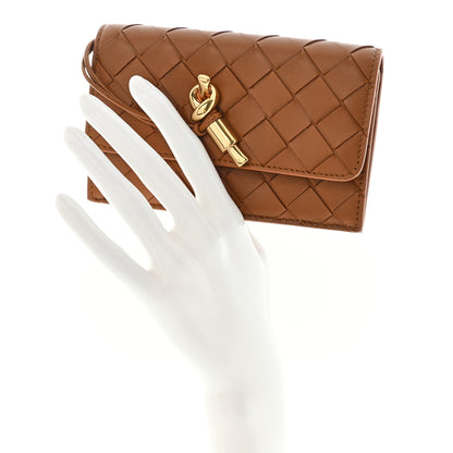 Bottega Veneta Nappa Intrecciato Andiamo Flap Wallet Cognac 2 of 8