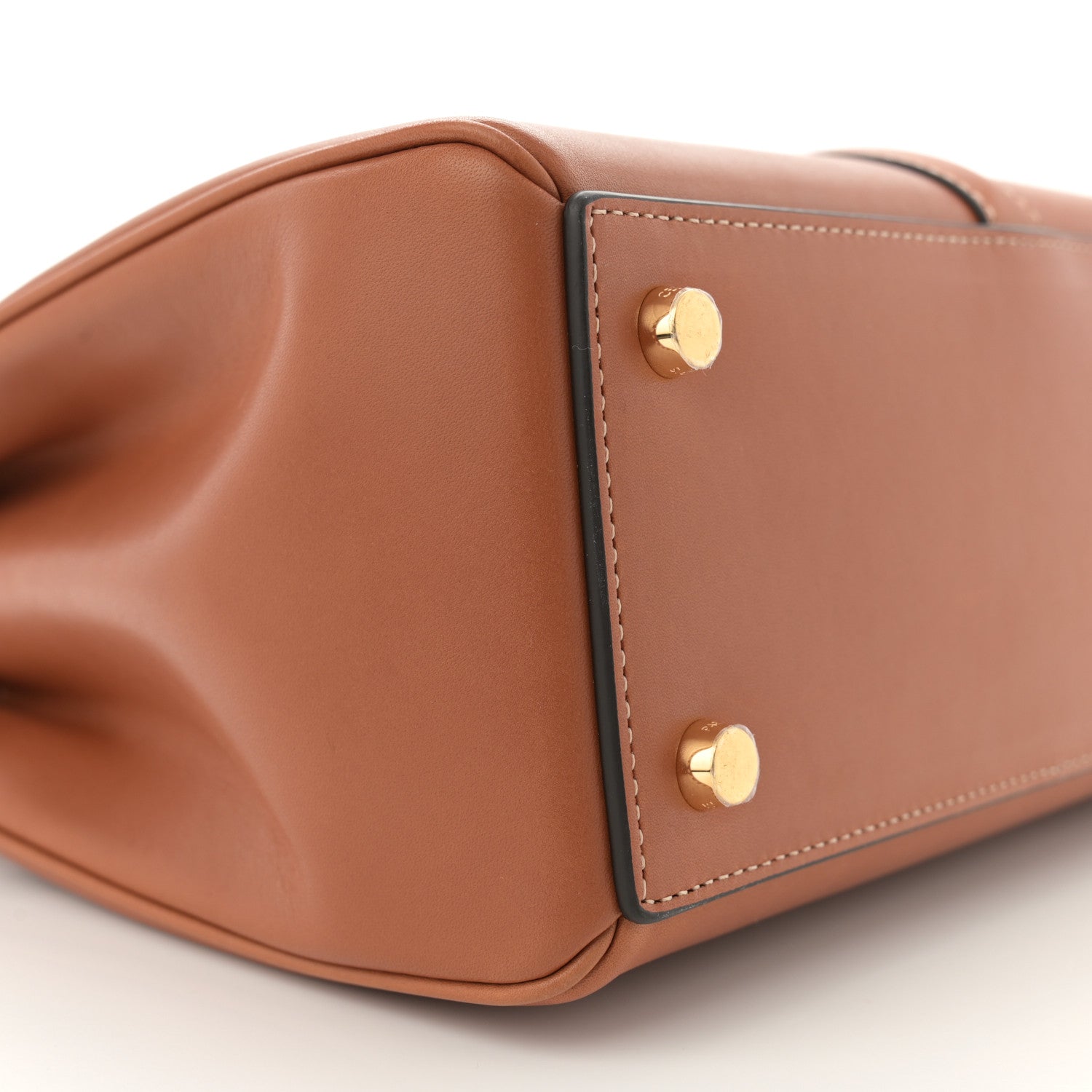 Celine Satinated Calfskin Small 16 Top Handle Bag Tan 9 of 11