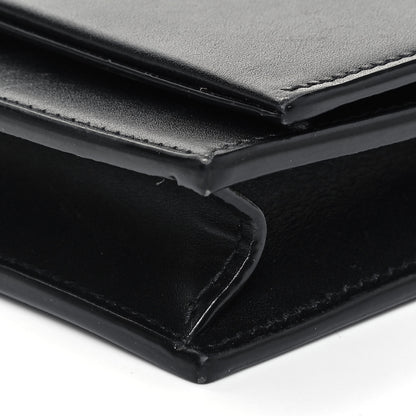 Saint Laurent Smooth Calfskin Classic Monogram Kate Tassel Chain Wallet Black 9 of 9
