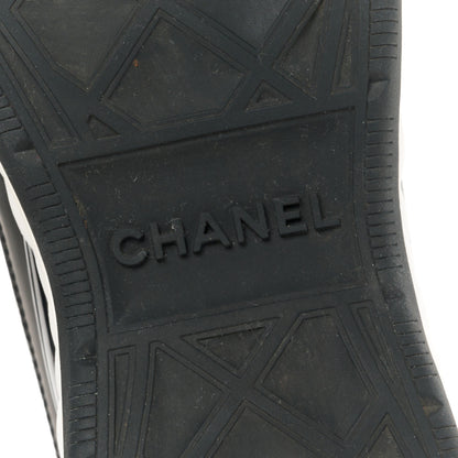 Chanel Velvet Calfskin Mixed Fibers CC Sneakers 41 Black 6 of 10