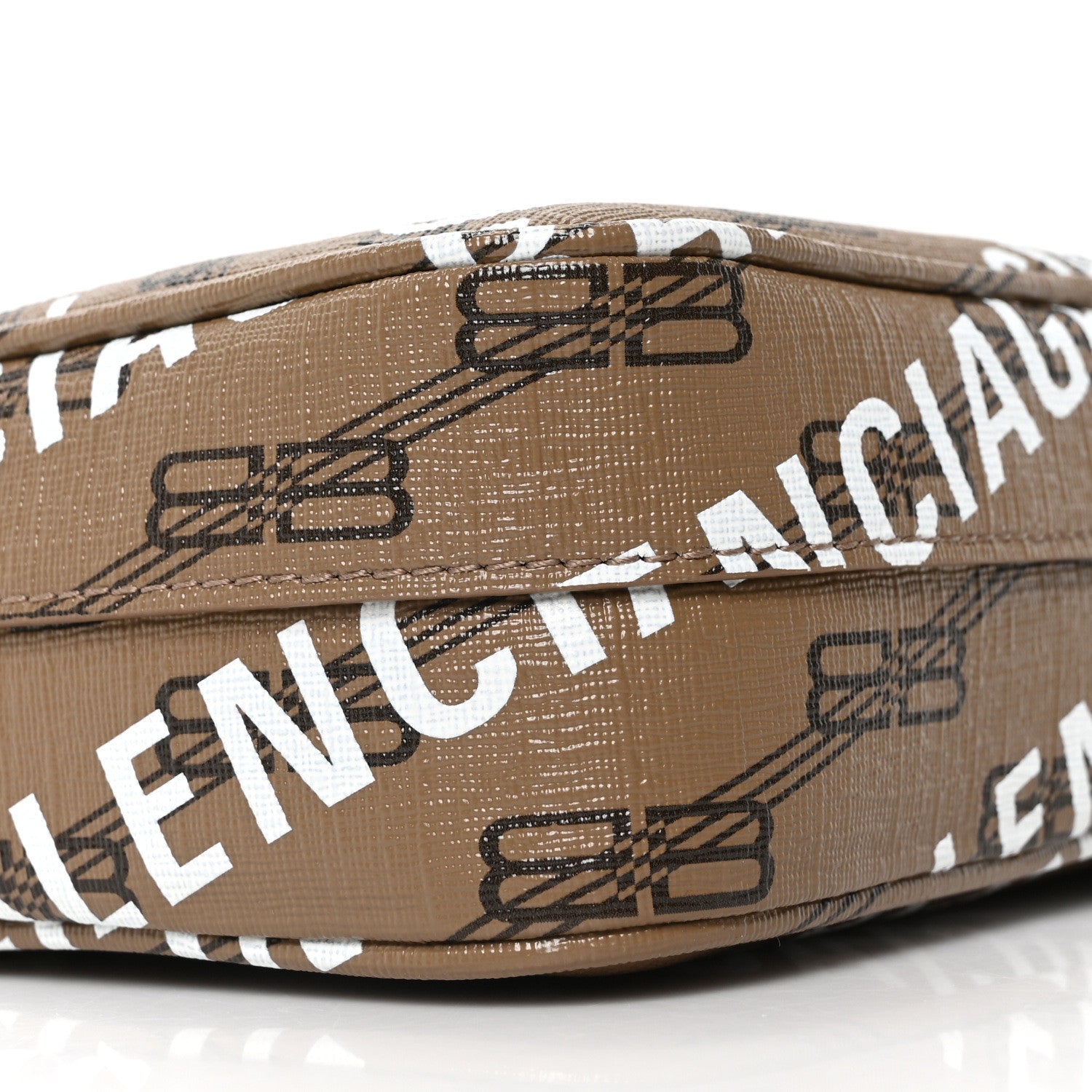 Balenciaga Coated Canvas BB Monogram Allover Logo Small Camera Bag Beige Brown Black 9 of 10