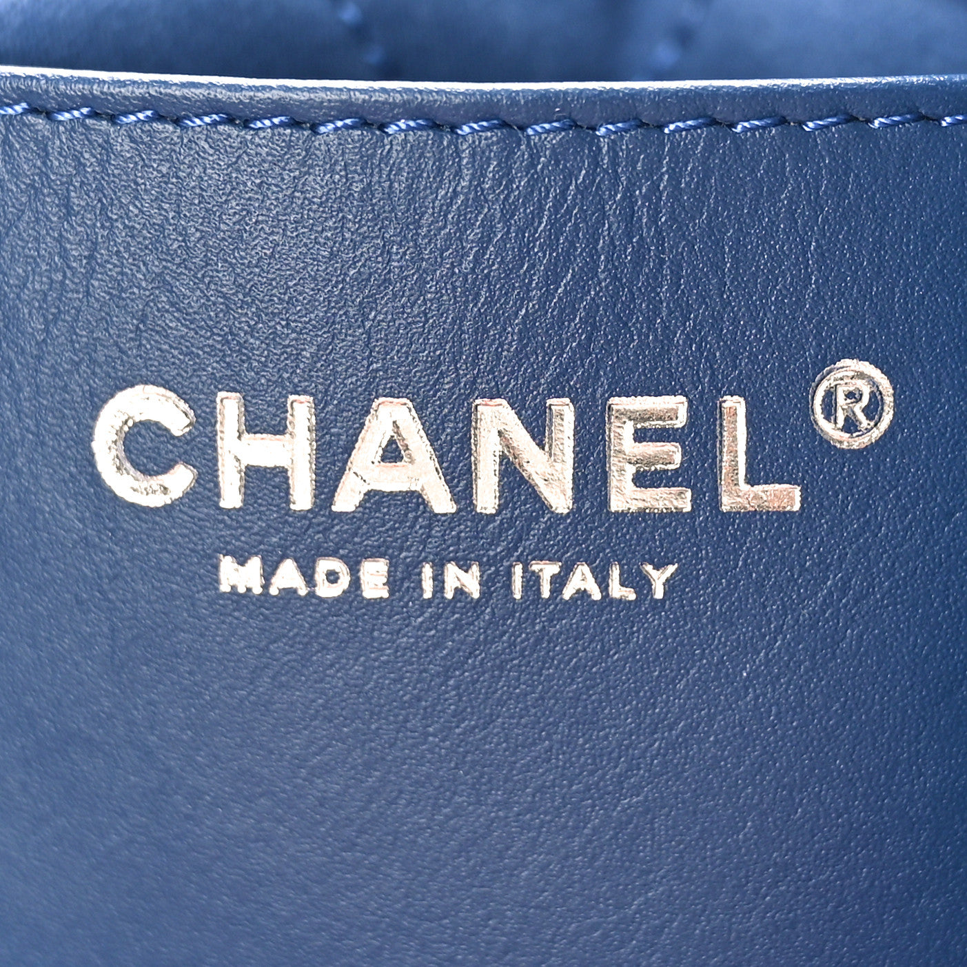 Chanel Washed Denim Quilted Studded Mini Chanel 22 Blue 7 of 11