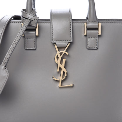 Saint Laurent Calfskin Monogram Baby Cabas Fog 7 of 9