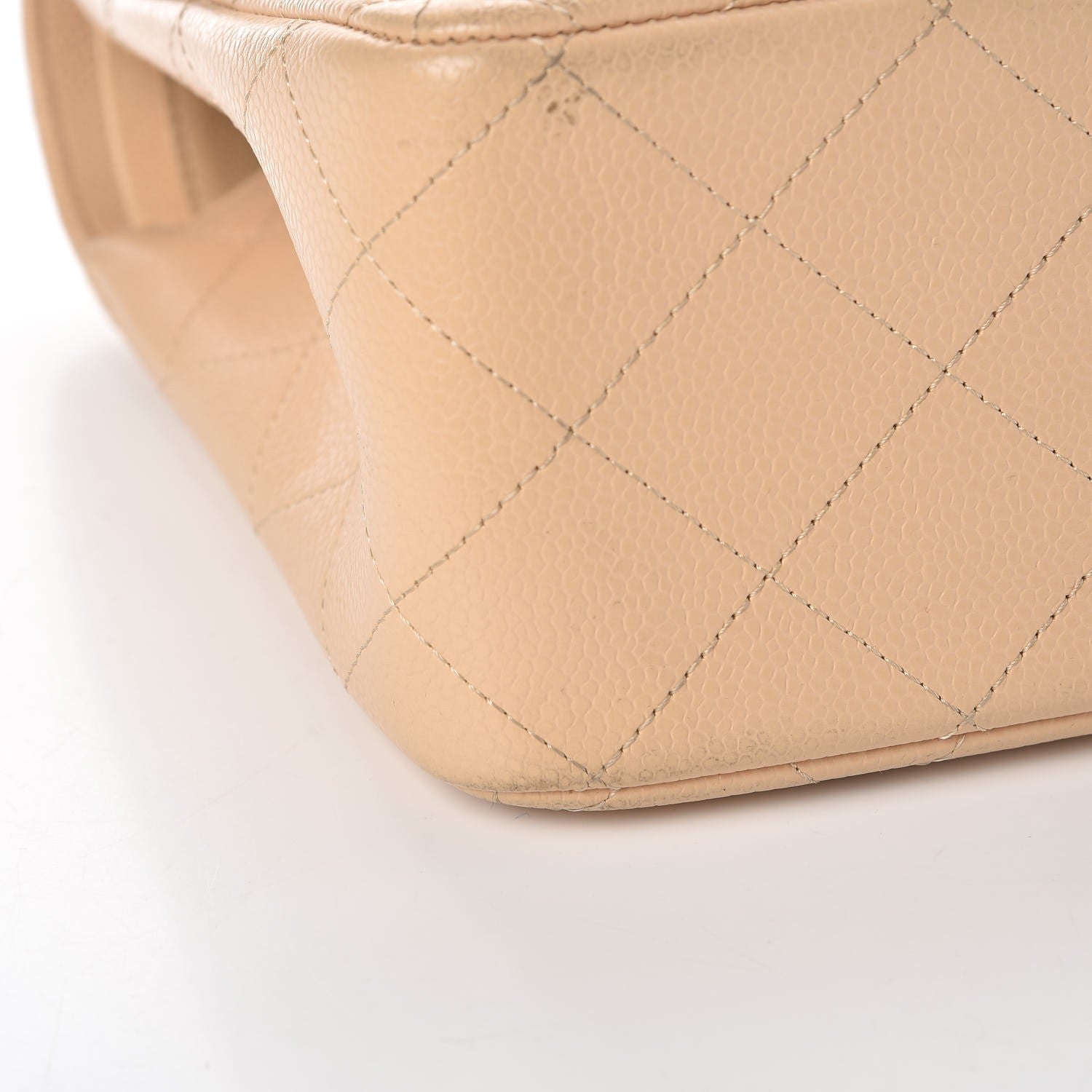 Chanel Caviar Quilted Jumbo Double Flap Beige Clair 9 of 14