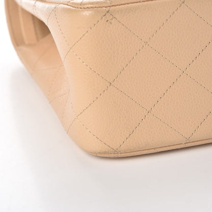 Chanel Caviar Quilted Jumbo Double Flap Beige Clair 9 of 14