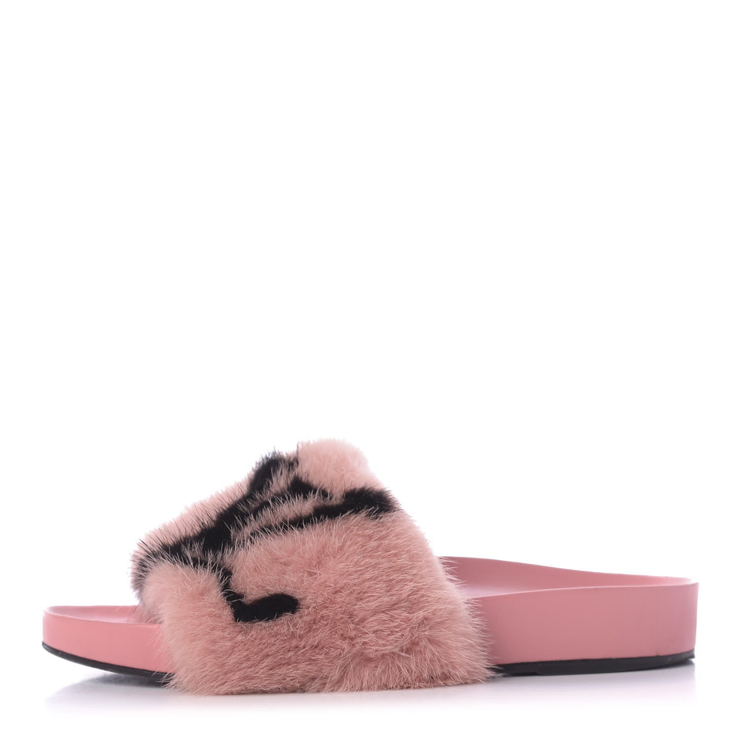 Louis Vuitton Mink Fur Bom Dia Flat Mules 37 Pink 1 of 9