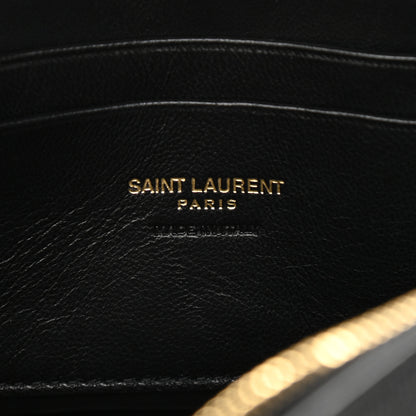 Saint Laurent Grain De Poudre Matelasse Monogram Mini Lou Camera Bag Black 6 of 10