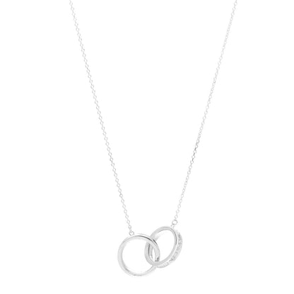 Tiffany Sterling Silver 1837 Interlocking Circles Pendant Necklace 1 of 6