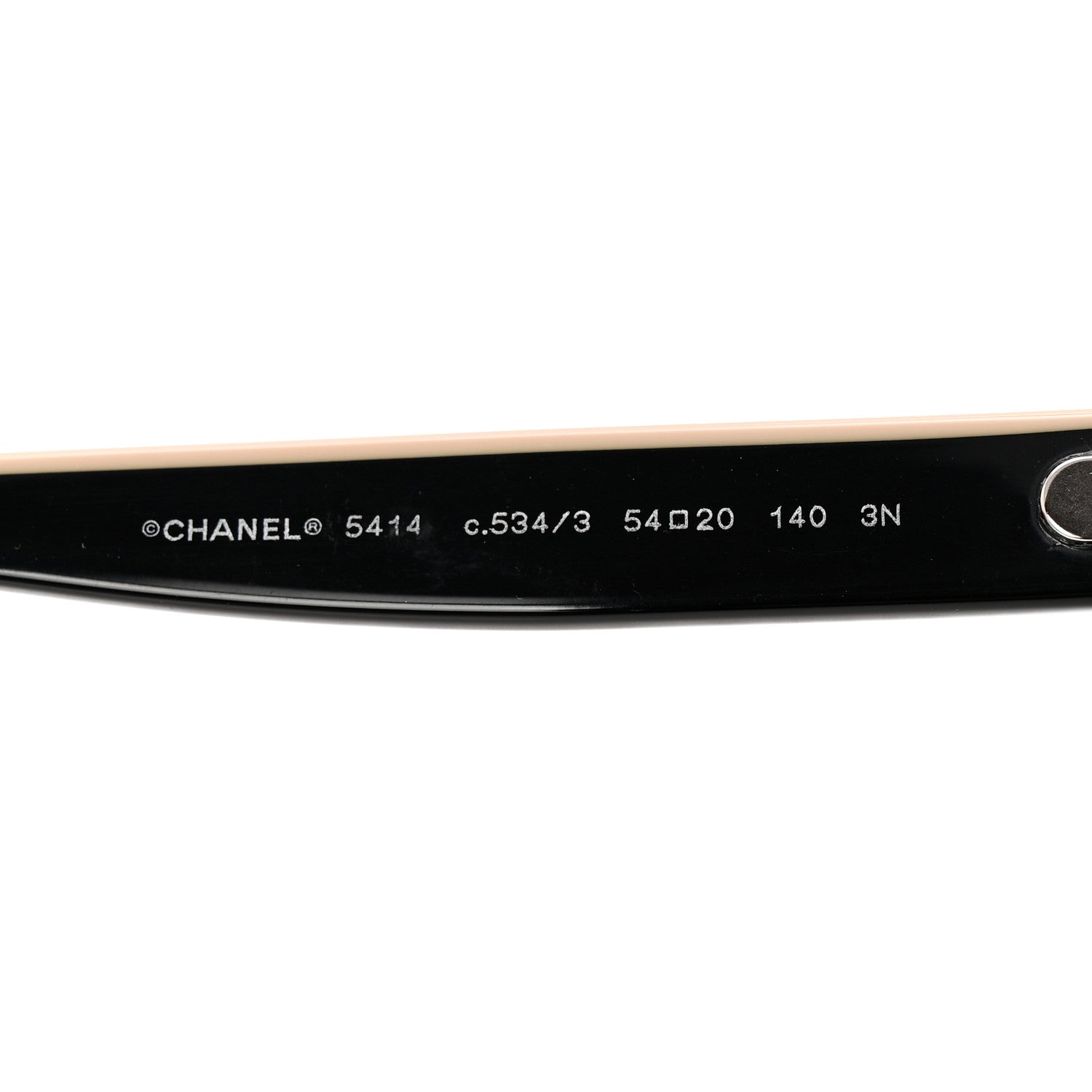 Chanel Acetate CC Butterfly Sunglasses 5414 Black Beige 5 of 9