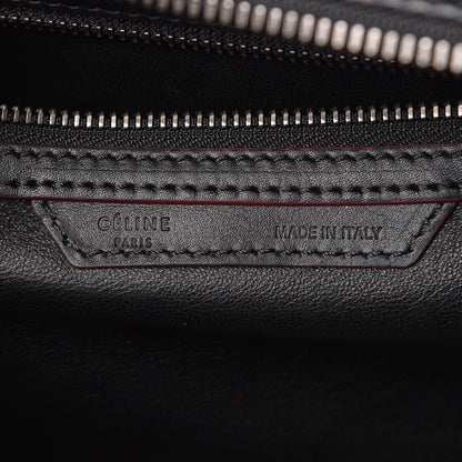 Celine Smooth Calfskin Mini Luggage Black Pink Trim 6 of 14