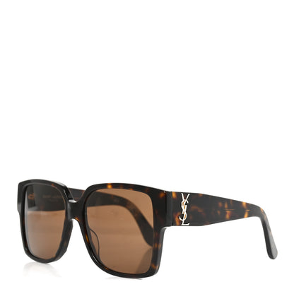 Saint Laurent Acetate Square SL M9 Sunglasses Tortoise 1 of 16