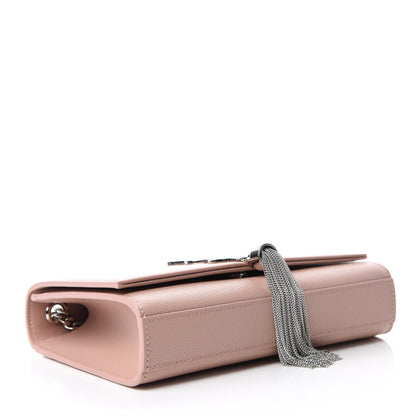 Saint Laurent Grain De Poudre Small Classic Monogram Kate Tassel Satchel Pale Blush 4 of 11