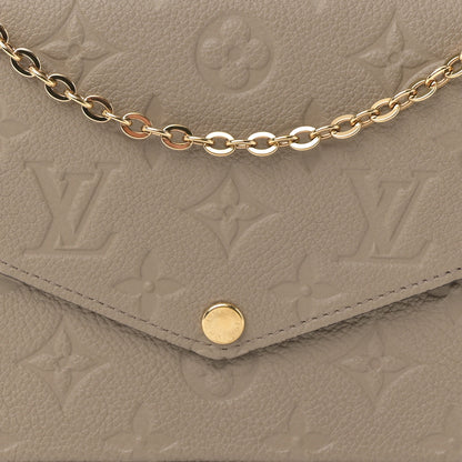 Louis Vuitton Empreinte Pochette Felicie Chain Wallet Tourterelle 8 of 11