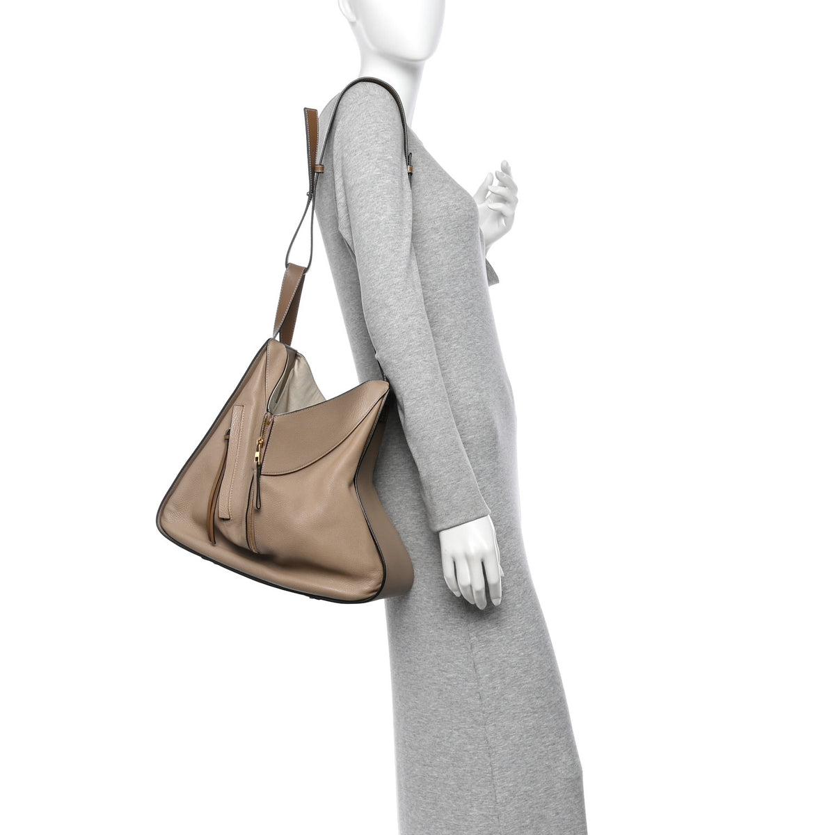 Loewe Calfskin Medium Hammock Shoulder Bag Sand Mink 3 of 19