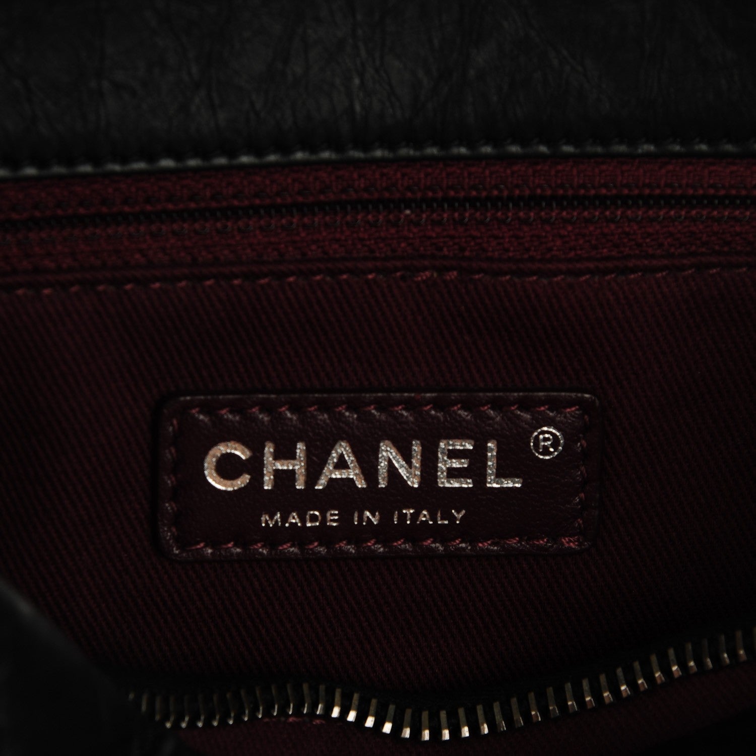 Chanel Aged Calfskin Quilted Small Crown Tote Black 6 of 7