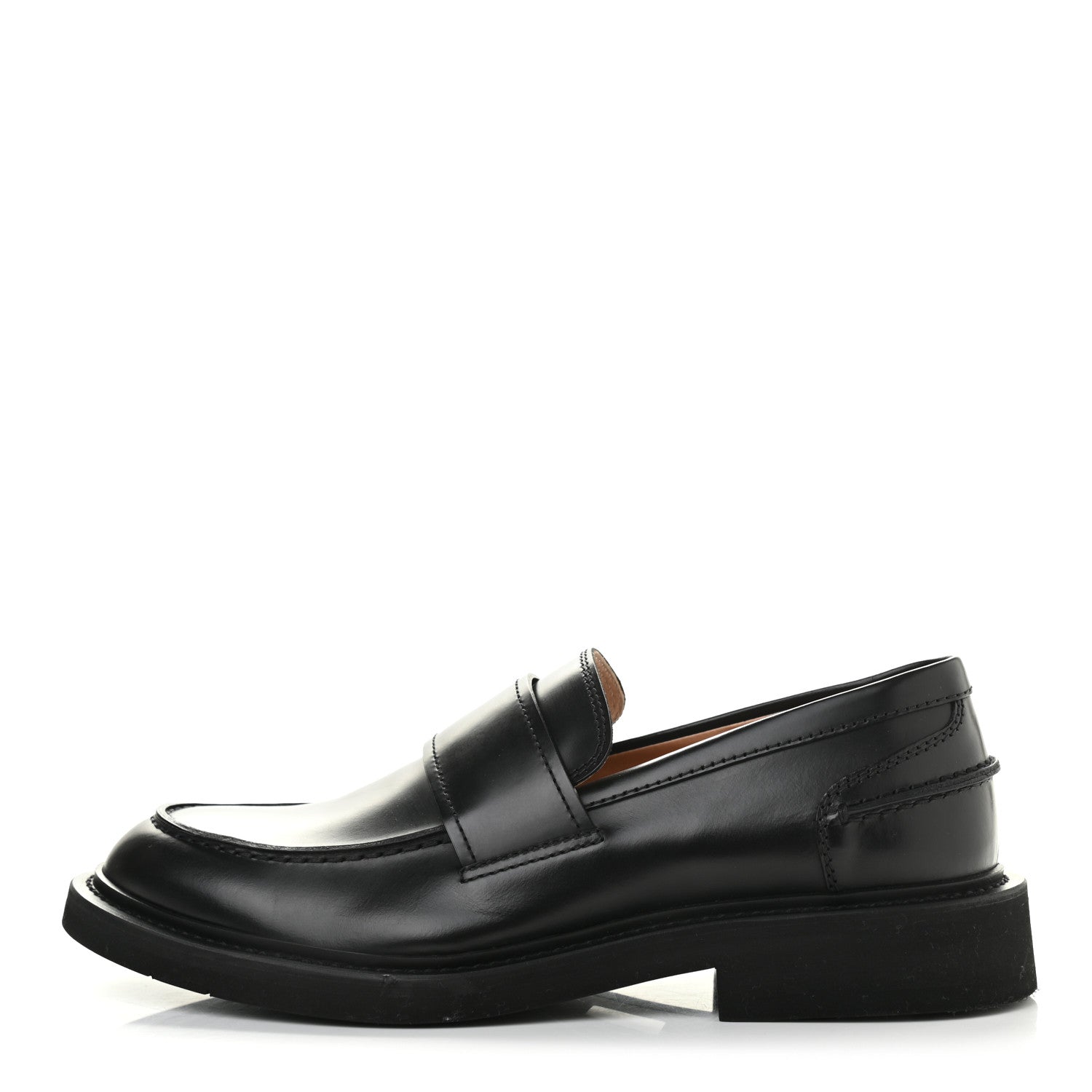 Bottega Veneta Brushed Calfskin Mens Loafers 43 Black 1 of 9