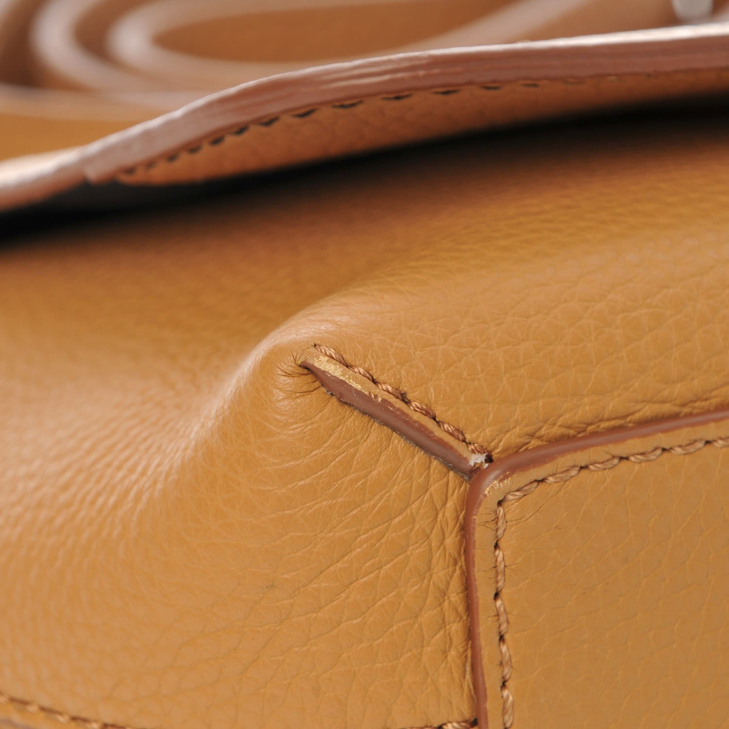 Burberry Signature Grain Small Burleigh Crossbody Bag Ochre Yellow 9 of 9