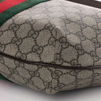 Gucci GG Supreme Monogram Web Small Ophidia Half Moon Hobo Brown 11 of 12