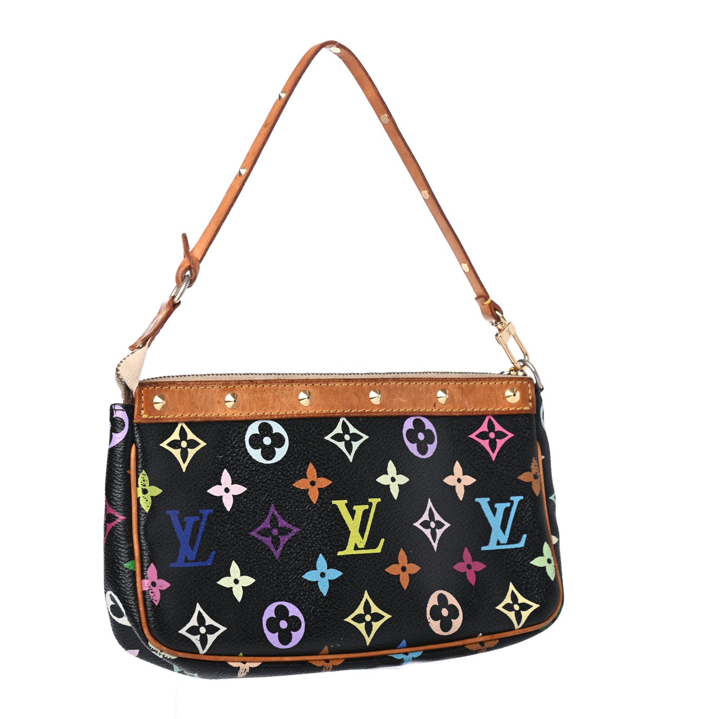 Monogram Multicolor Pochette Accessories Black