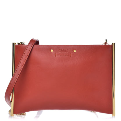 Chloe Calfskin Mini Roy Chain Pouch Earthy Red 1 of 7