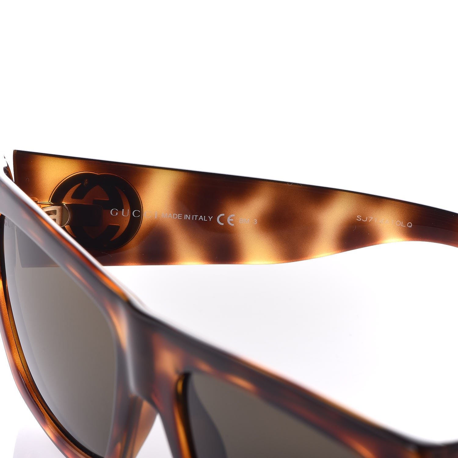 Gucci Acetate Square Frame Sunglasses GG 3817/S Light Havana 5 of 8