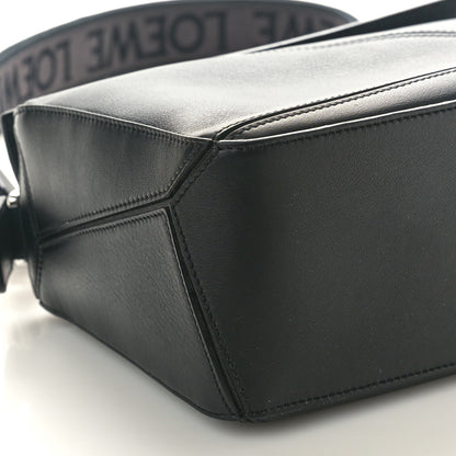 Loewe Satin Calfskin Small Puzzle Bag Black 8 of 9