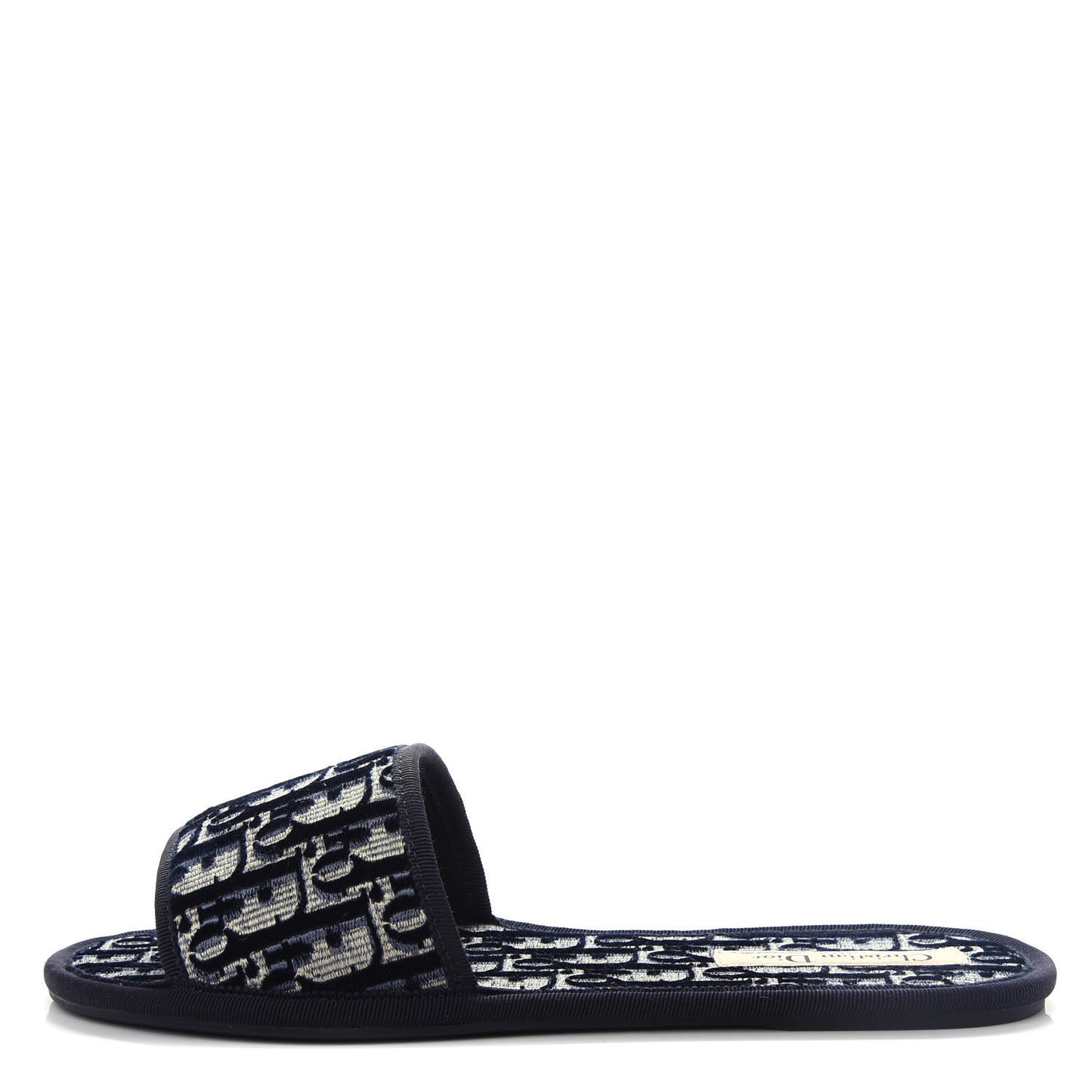 Velvet Oblique Chez Moi Sandal 39.5 Deep Blue