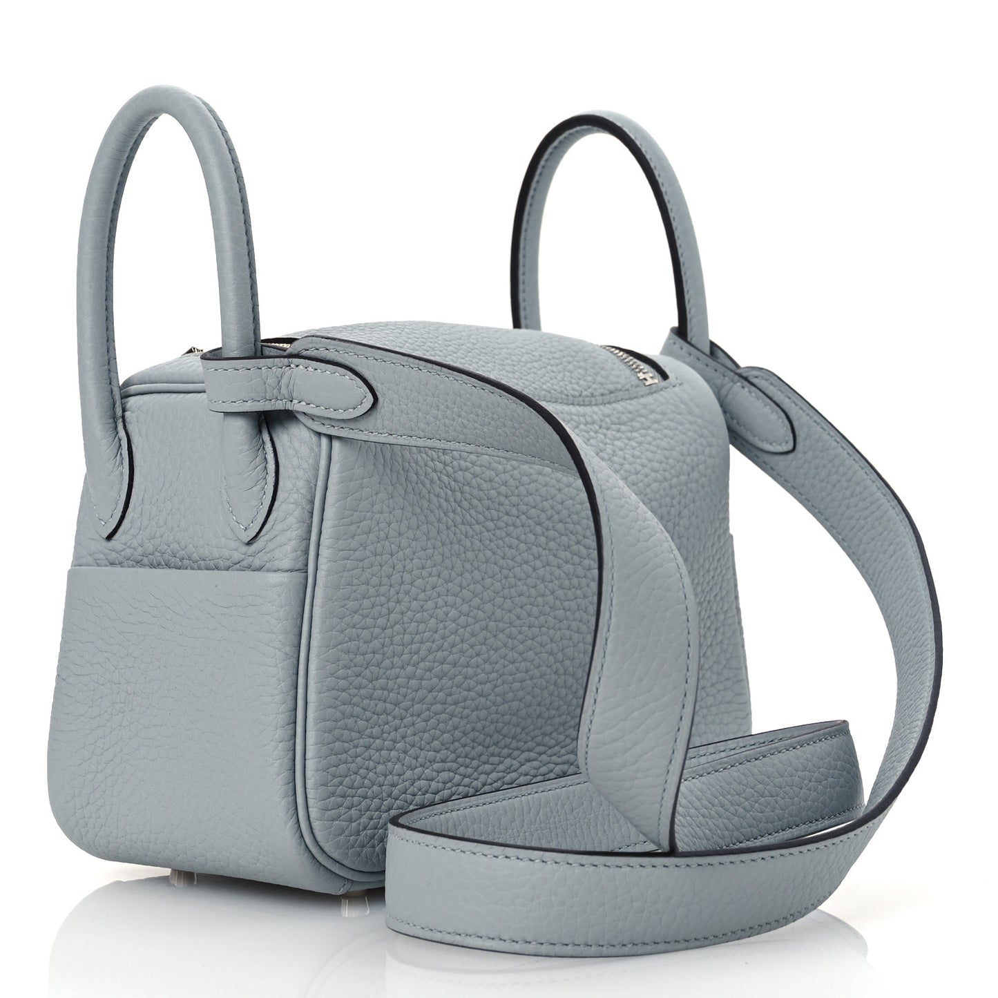 Taurillon Clemence Mini Lindy 20 Bleu Glacier