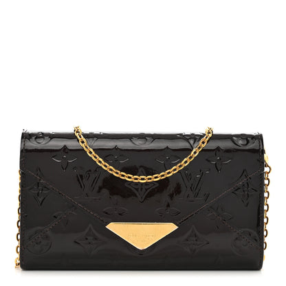 Louis Vuitton Vernis Mira MV Chain Wallet Amarante 1 of 10