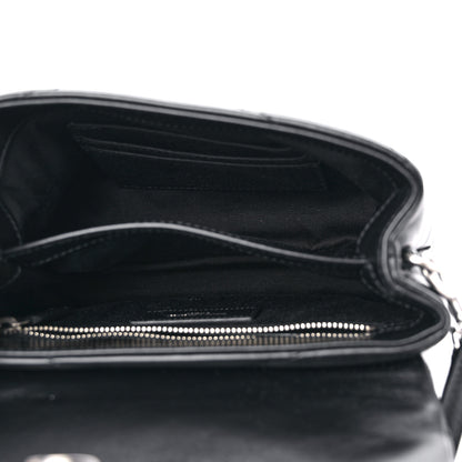 Saint Laurent Calfskin Y Quilted Monogram Toy Loulou Crossbody Bag Black 5 of 10