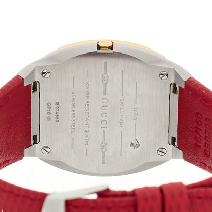 Gucci Stainless Steel Calfskin 34mm 25H Quartz Watch Red 4 of 4
