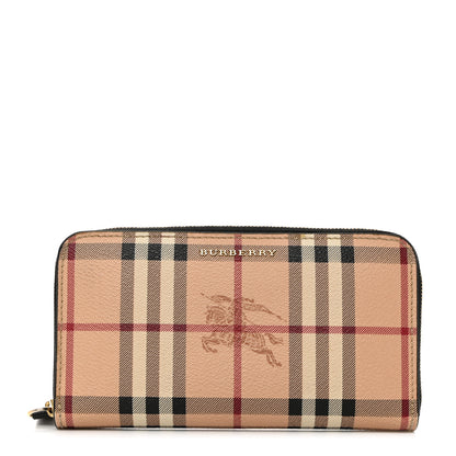 Burberry Haymarket Check Zip Around Wallet 1 of 11