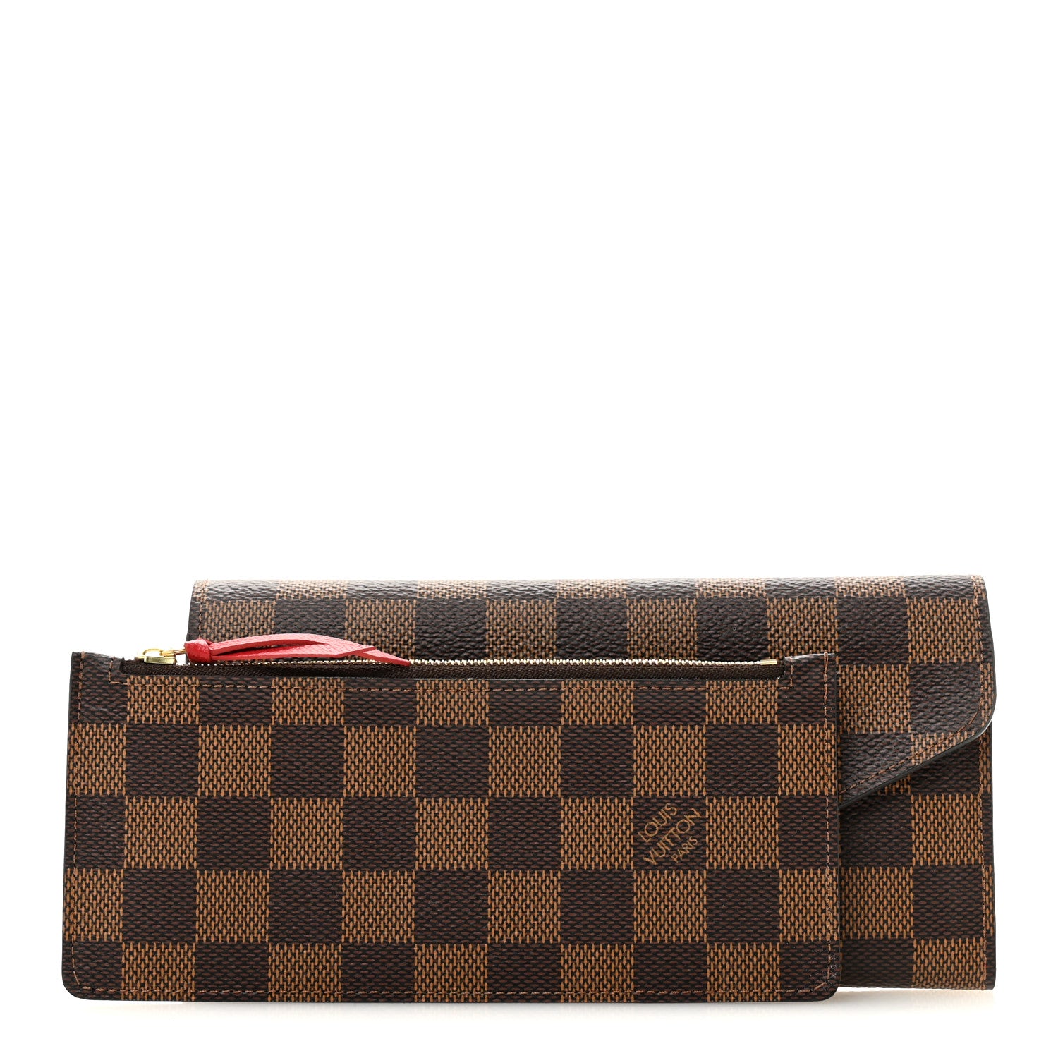 Louis Vuitton Damier Ebene Josephine Wallet Red 1888288 – FASHIONPHILE