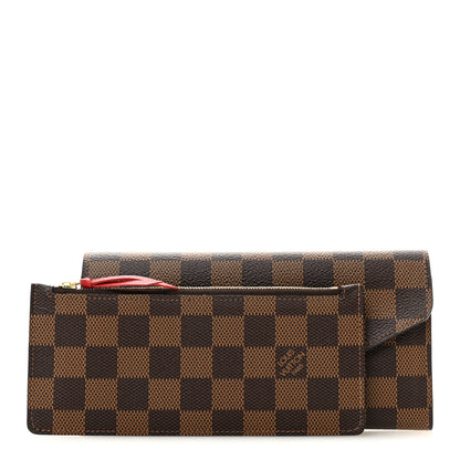 Louis Vuitton Damier Ebene Josephine Wallet Red 3 of 9