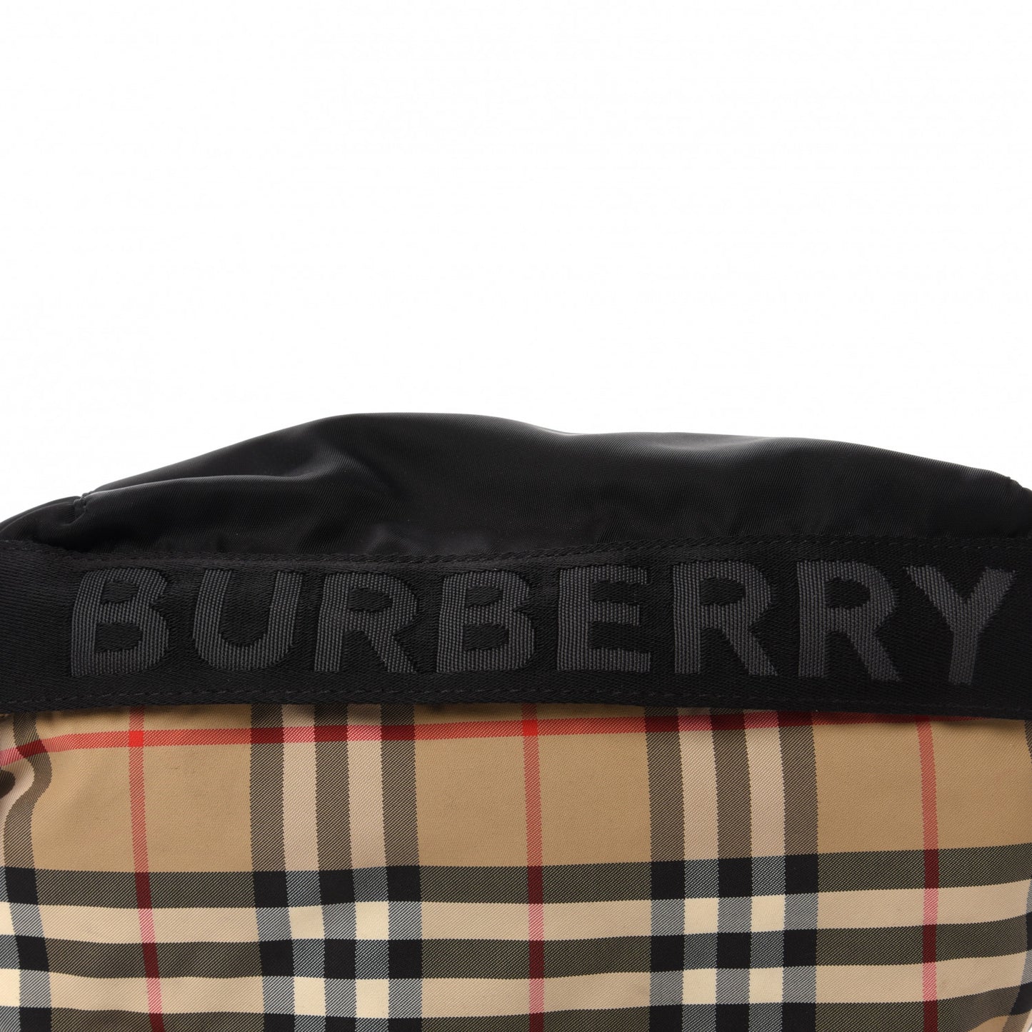 Nylon Vintage Check Sonny Bum Bag Archive Beige Black