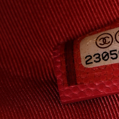 Chanel Caviar Quilted Medium Cosmetic Case Pink 6 of 9