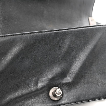 Chanel Calfskin Double Stitch Small Boy Flap Black 11 of 13