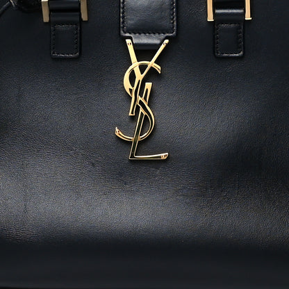 Saint Laurent Calfskin Monogram Baby Cabas Black 6 of 8