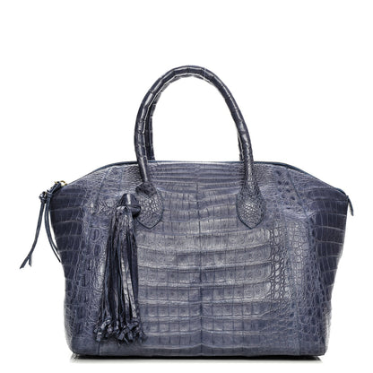 Nancy Gonzalez Matte Crocodile Medium Satchel Light Purple 1 of 8
