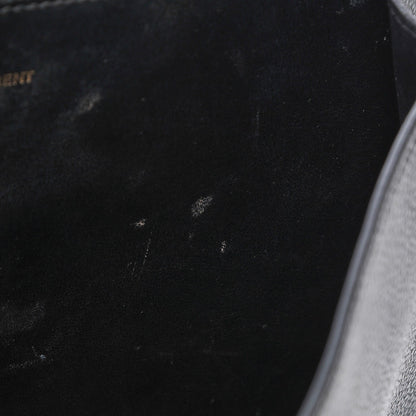 Saint Laurent Grained Calfskin Small Moujik Top Handle Bag Black 9 of 14