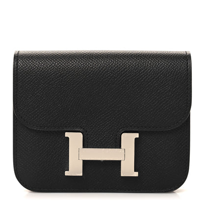 Hermes Epsom Constance Slim Wallet Black 1 of 8