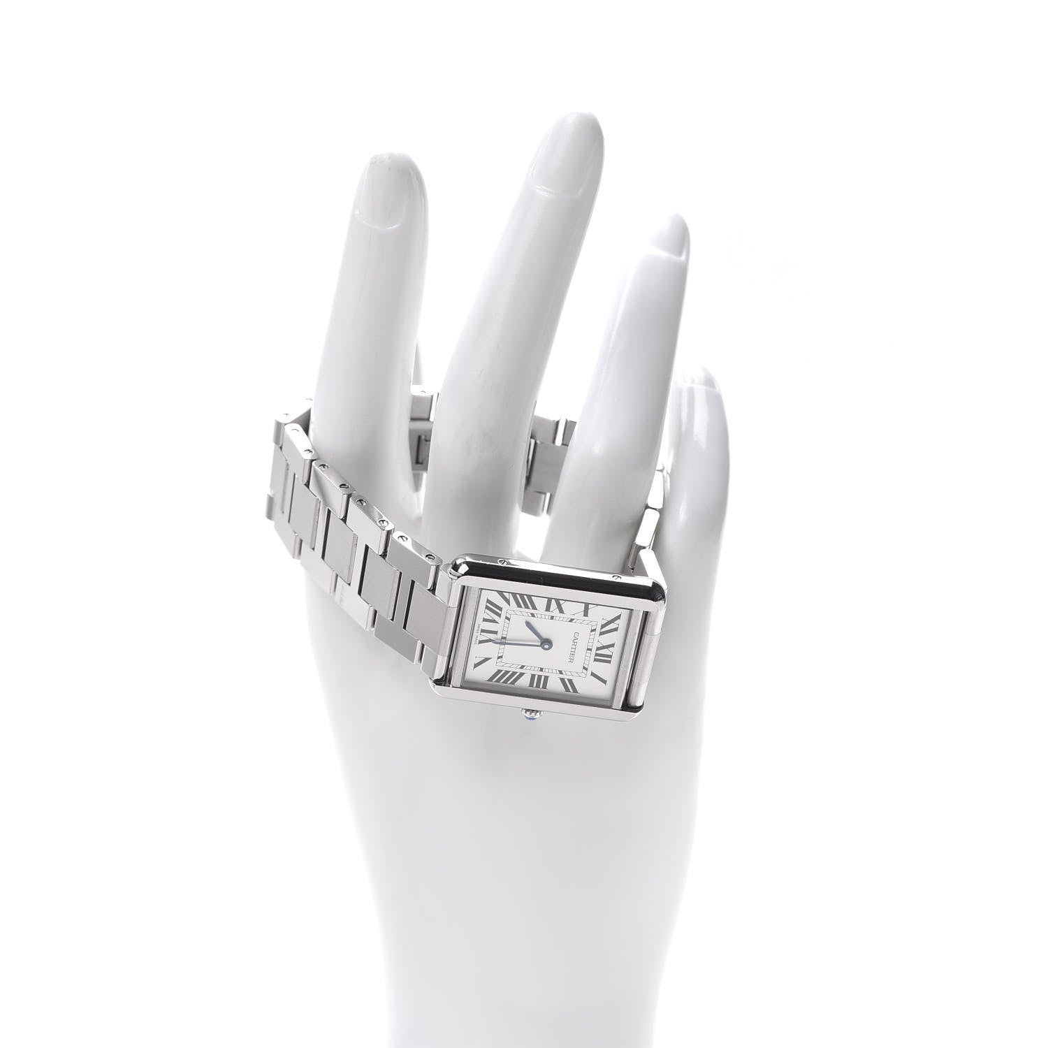 Cartier Stainless Steel 27mm Tank Solo Quartz Watch 2 of 8