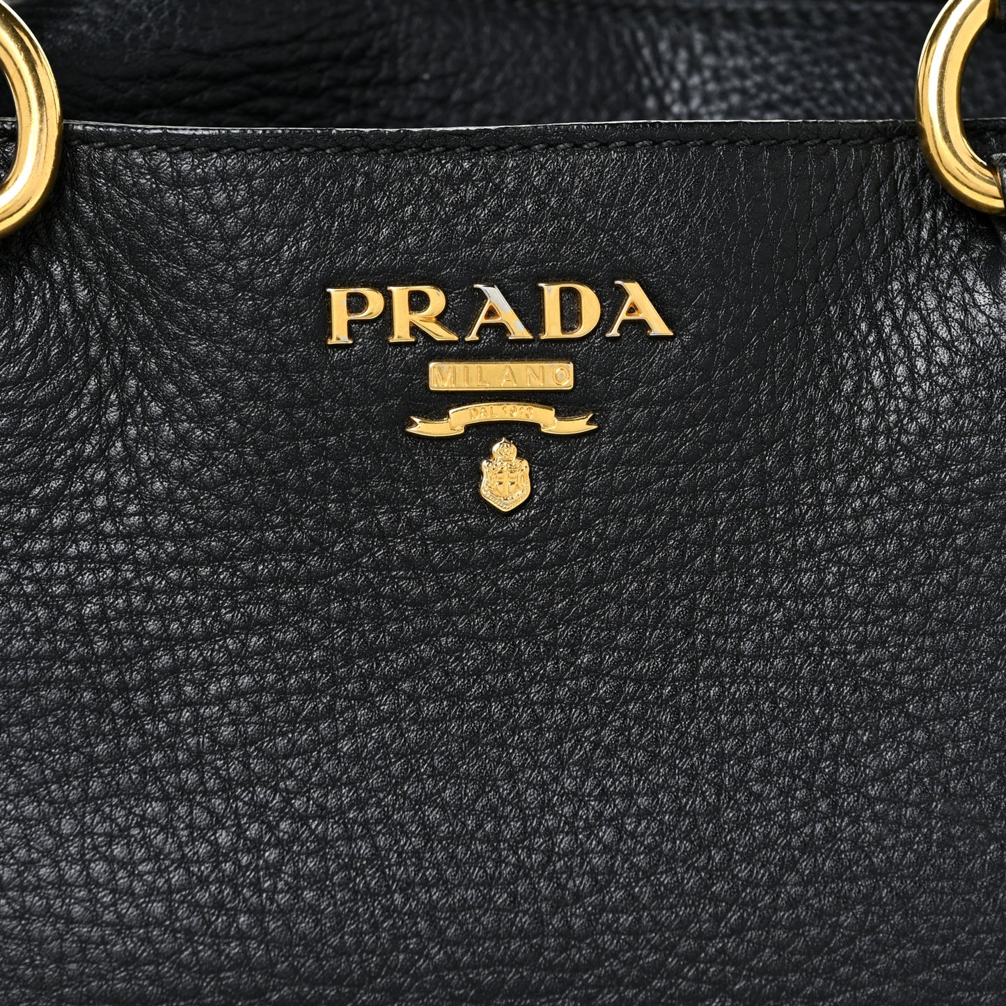 Vitello Daino Tote Nero Black